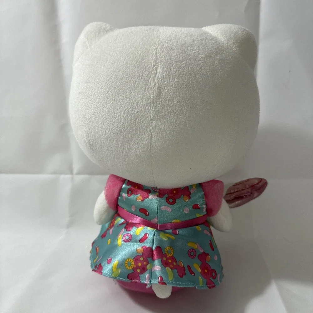 Sanrio 2013 Hello Kitty Plush Doll 10 Inch Lollipop & 2010 Hello Kitty Ice Cream